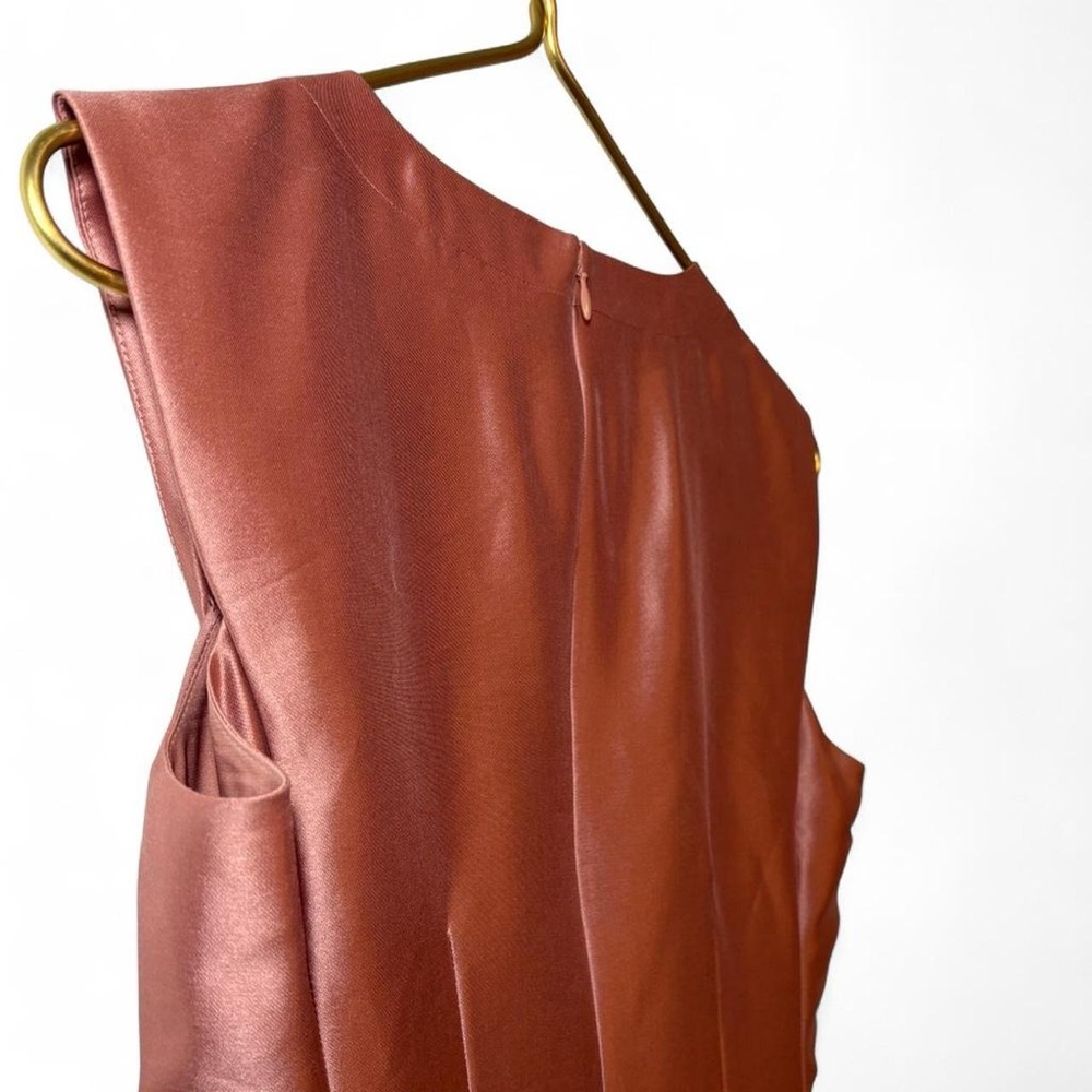 White House Black Market Pink Silk Blend Evening A-Line Dress - Picture 8 of 8